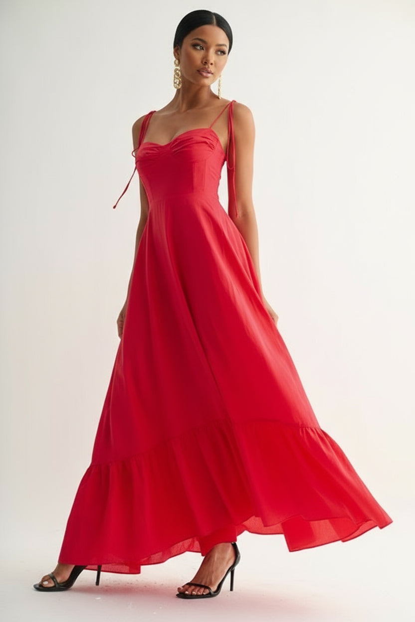 Tie Strap Maxi Dress