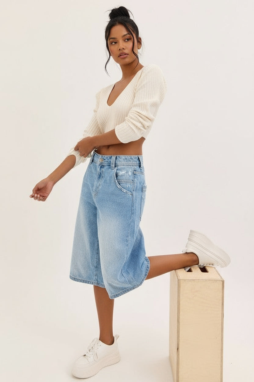 Mis Waisted Baggy Jorts