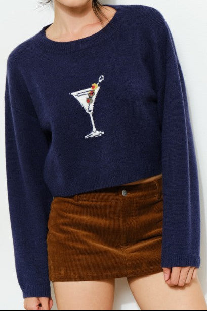 Navy Martini Sweater