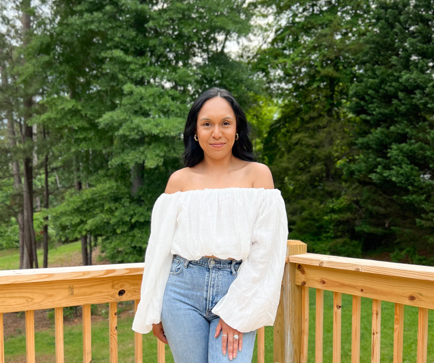 Off The Shoulder Crop Top