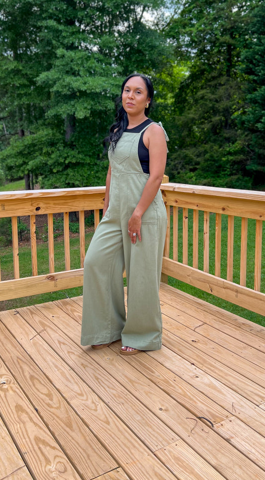 Sage Denim Overall
