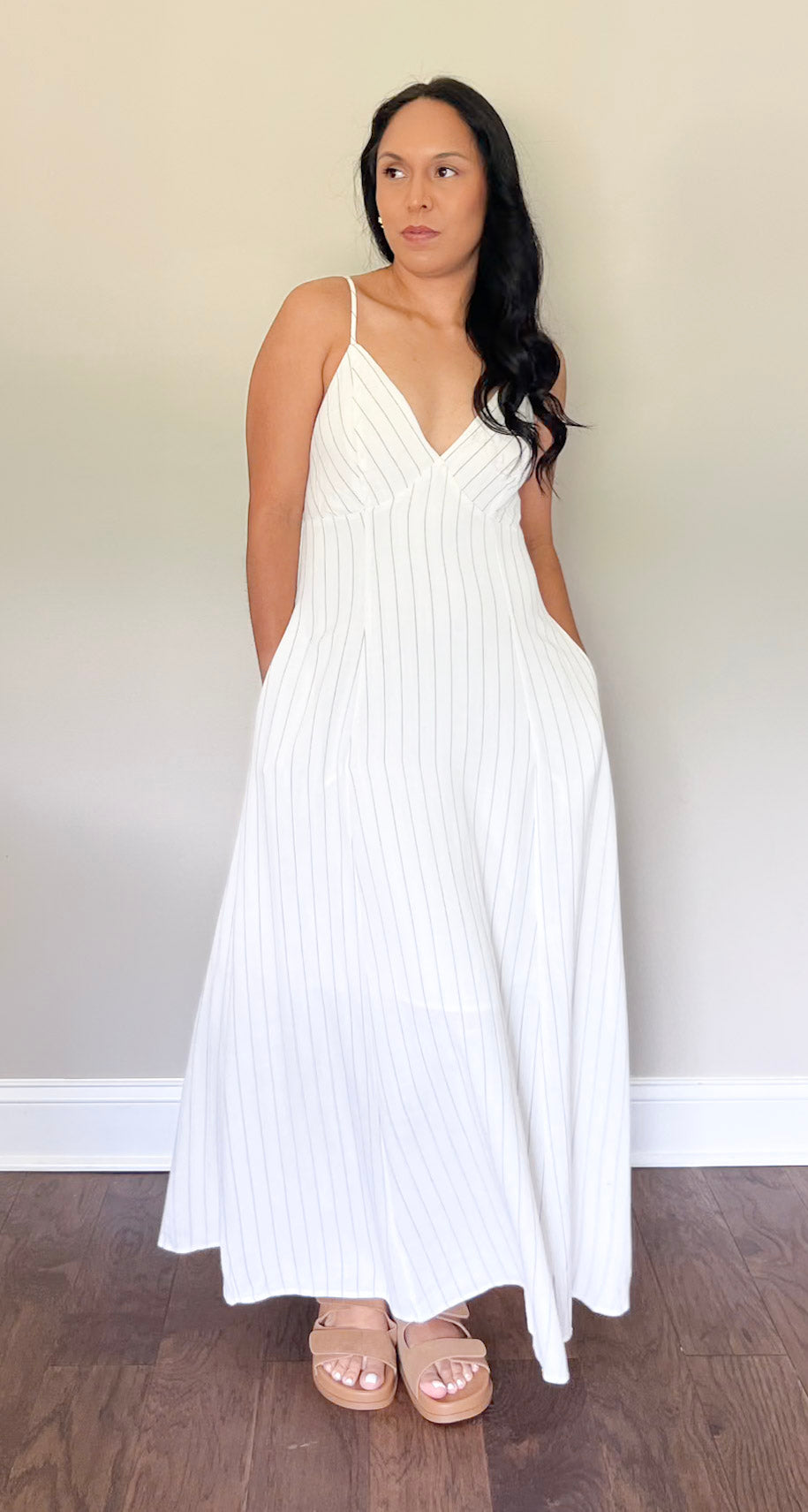 Ella Linen Maxi Dress