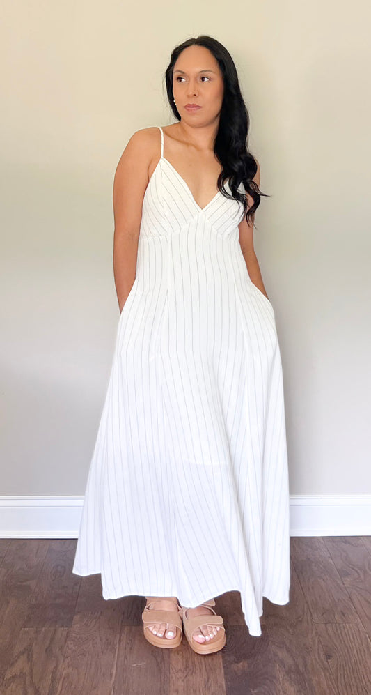 Ella Linen Maxi Dress