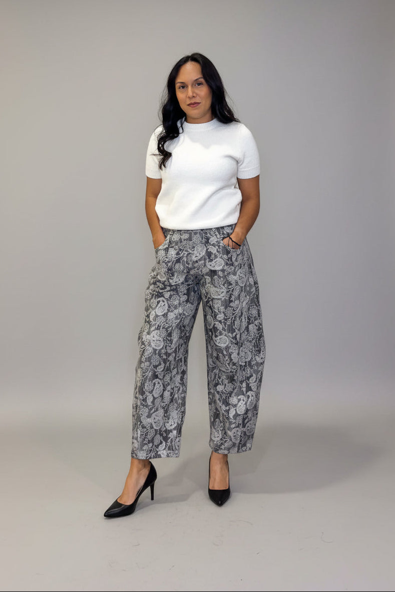 Paisley Barrel Jean