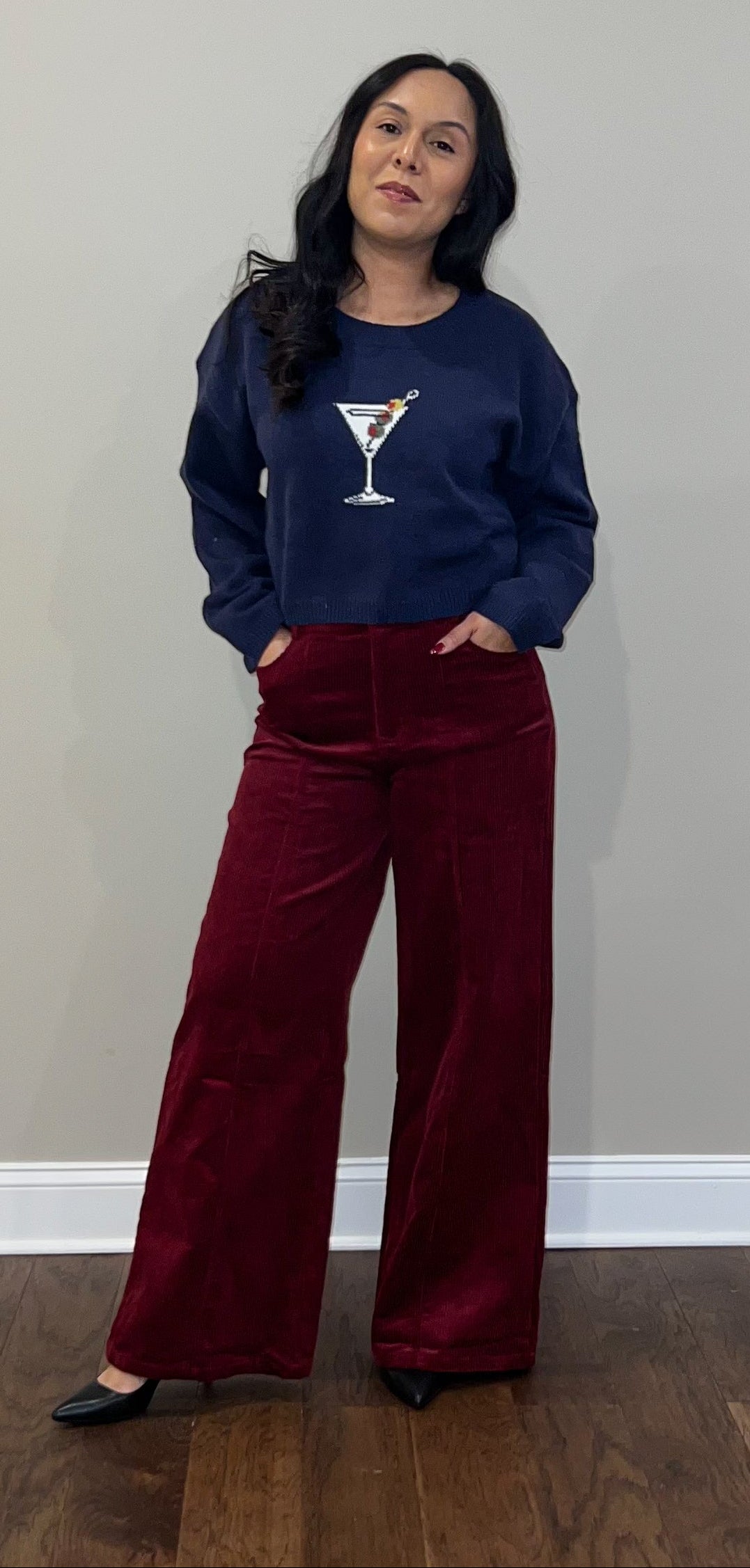 Navy Martini Sweater